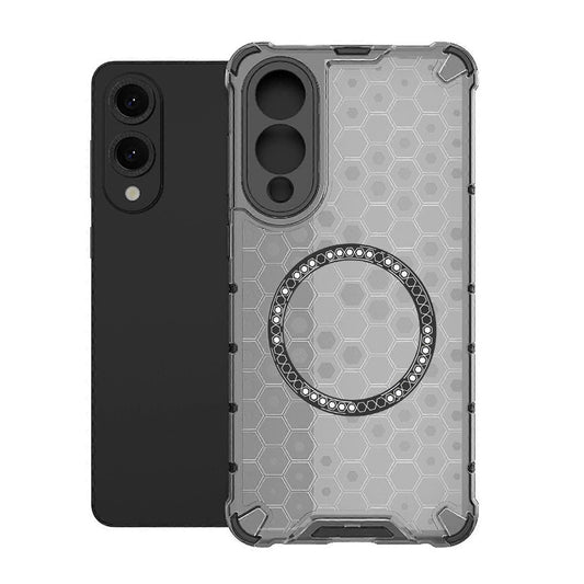 Θήκη MagSafe για Samsung Galaxy S25 Edge S937, Techsuit, HoneyComb Shield, Μαύρο