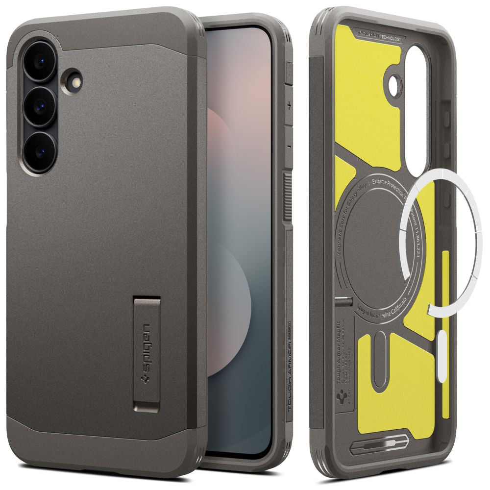 Θήκη MagSafe για Samsung Galaxy S25 FE, Spigen, Tough Armor, Γκρι ACS10030