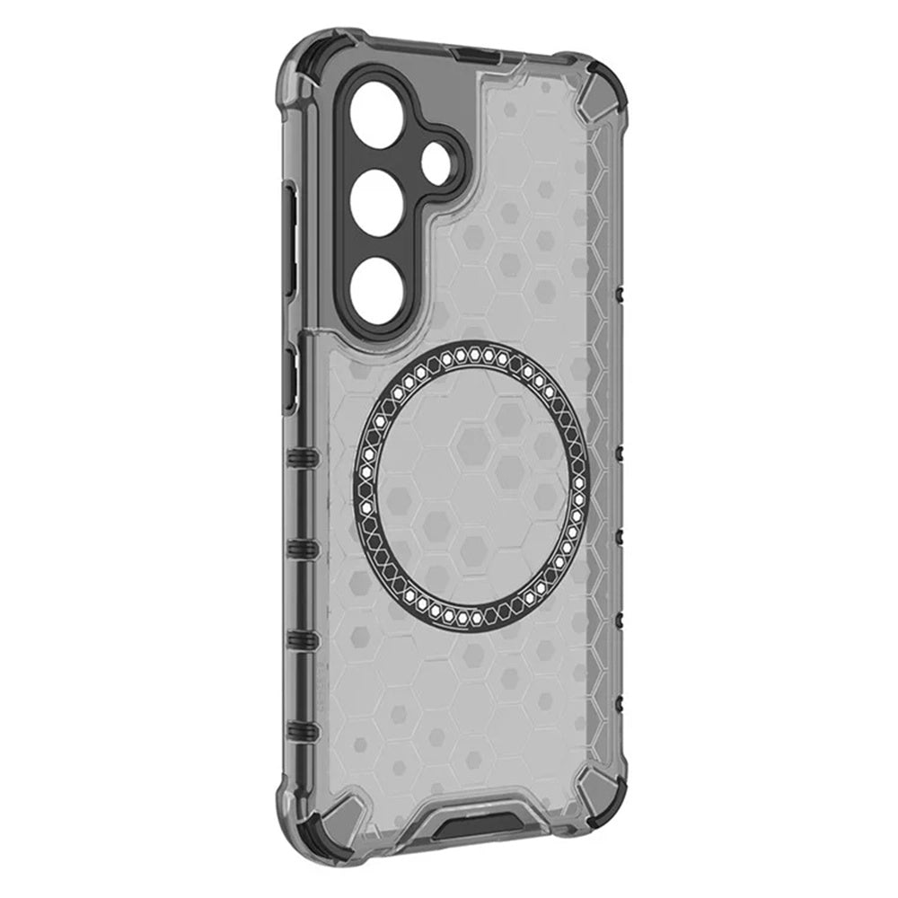 Θήκη MagSafe για Samsung Galaxy S25 S931, Techsuit, HoneyComb Shield, Μαύρη