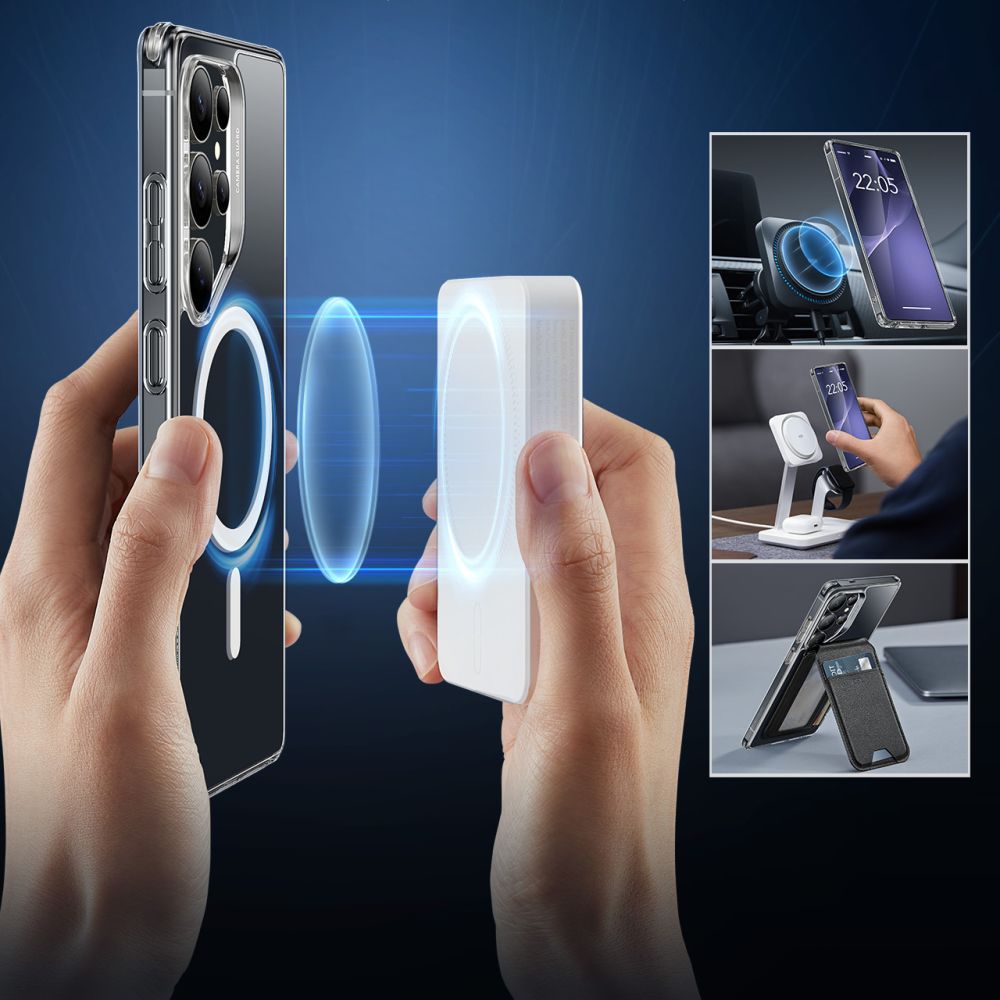 Θήκη MagSafe για Samsung Galaxy S25 Ultra S938, ESR, Classic Hybrid, Διάφανη