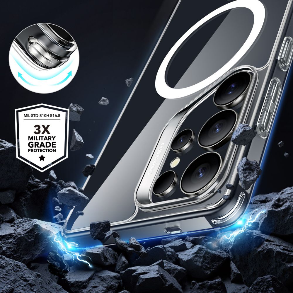 Θήκη MagSafe για Samsung Galaxy S25 Ultra S938, ESR, Classic Hybrid, Διάφανη