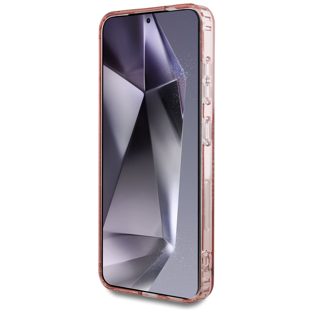 MagSafe Case for Samsung Galaxy S25 S931, Guess, IML Rhinestone, Pink
