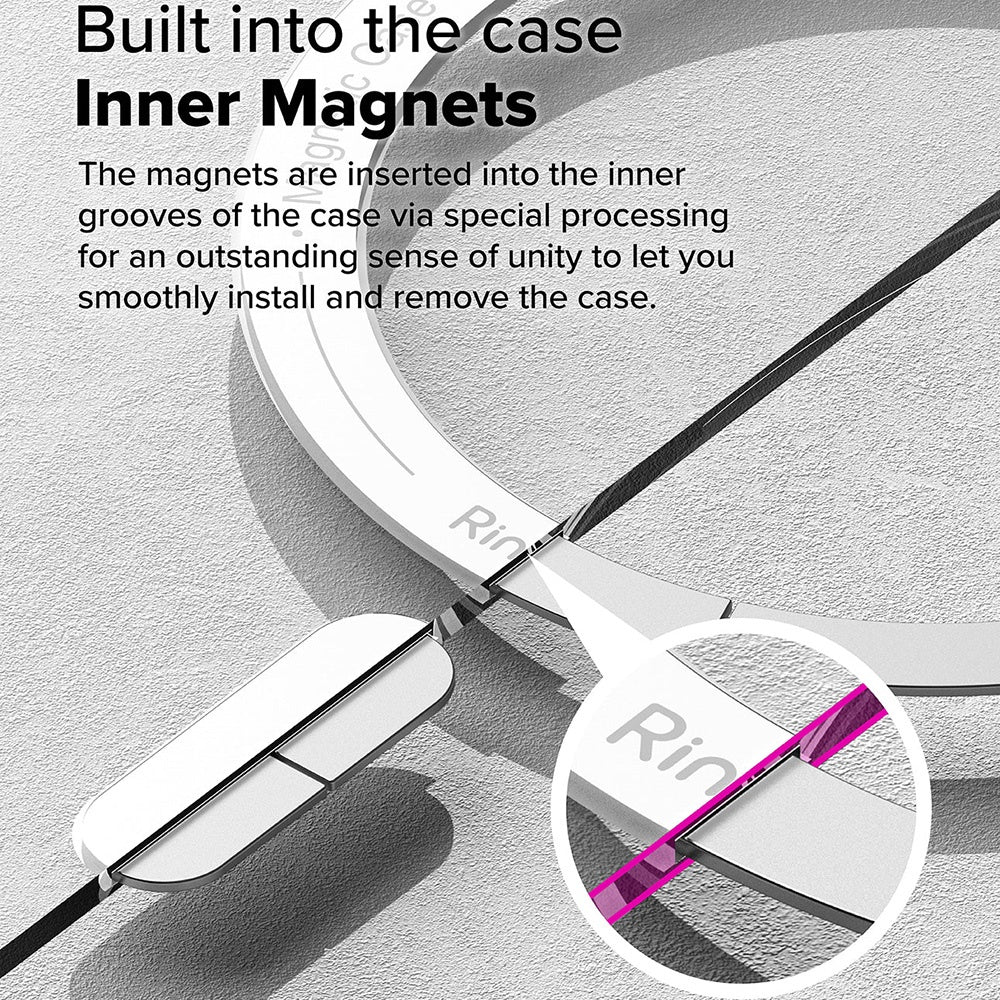 Θήκη MagSafe για Samsung Galaxy S25 Ultra S938, Ringke, Fusion, Ματ Διαφανής