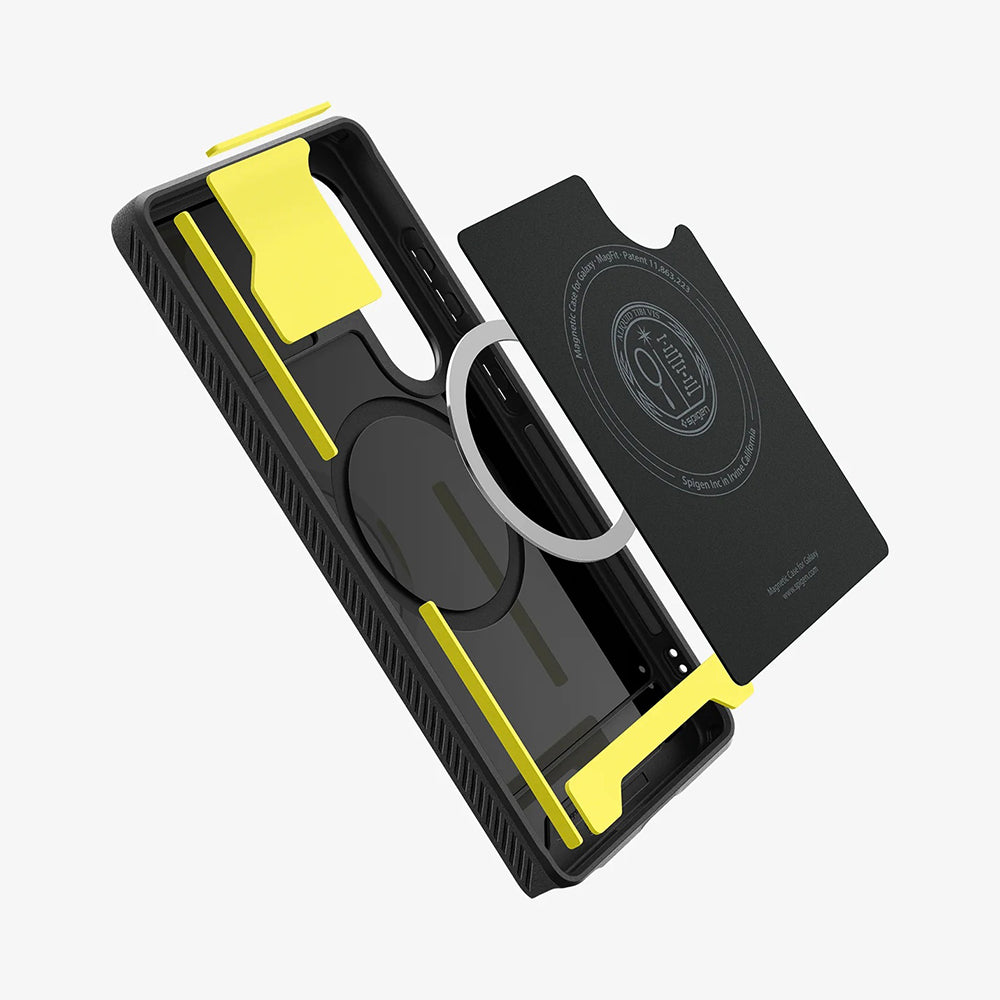 Θήκη MagSafe για Samsung Galaxy S25 Ultra S938, Spigen, Rugged Armor, Ματ Μαύρη ACS08951