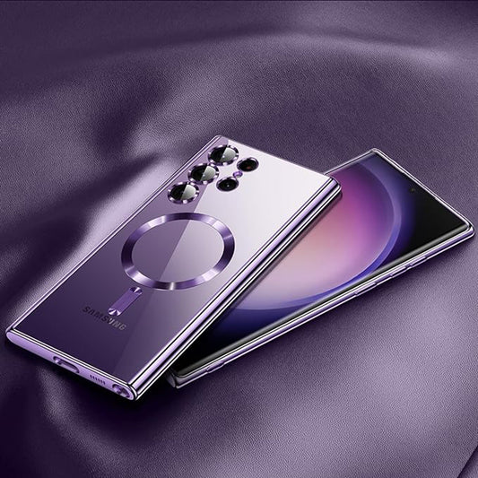 Θήκη MagSafe για Samsung Galaxy S25 Ultra S938, Techsuit, Luxury Crystal, Κόκκινο
