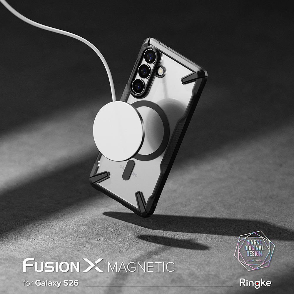 Θήκη MagSafe για Samsung Galaxy S26 Plus S947, Ringke, Fusion X, Μαύρη
