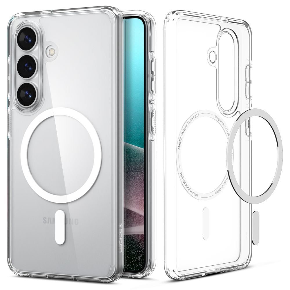 Θήκη MagSafe για Samsung Galaxy S26 Plus S947, Spigen, Ultra Hybrid, Διάφανη Λευκή ACS10709