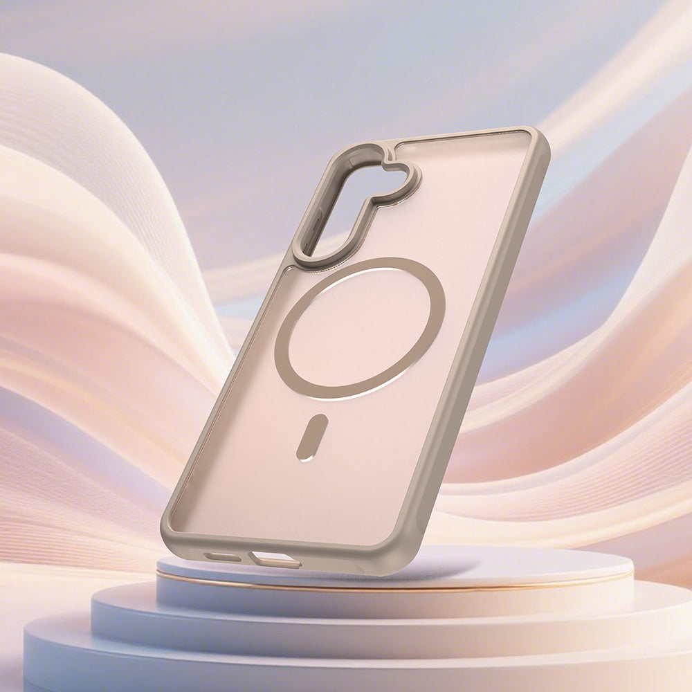 Θήκη MagSafe για Samsung Galaxy S26 Plus S947, Techsuit, HaloFrost II, Χρυσή