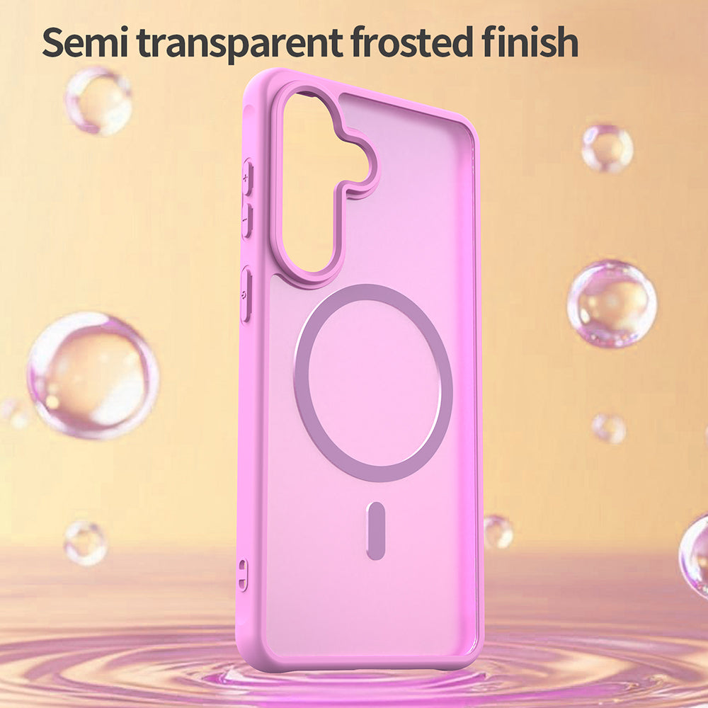 Θήκη MagSafe για Samsung Galaxy S26 Plus S947, Techsuit, HaloFrost II, Ροζ