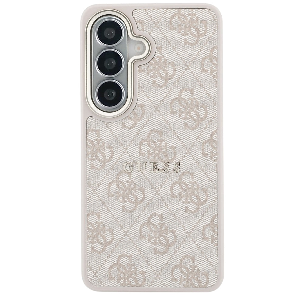 Θήκη MagSafe για Samsung Galaxy S26 S942, Guess, 4G Embossed Ring, Ροζ