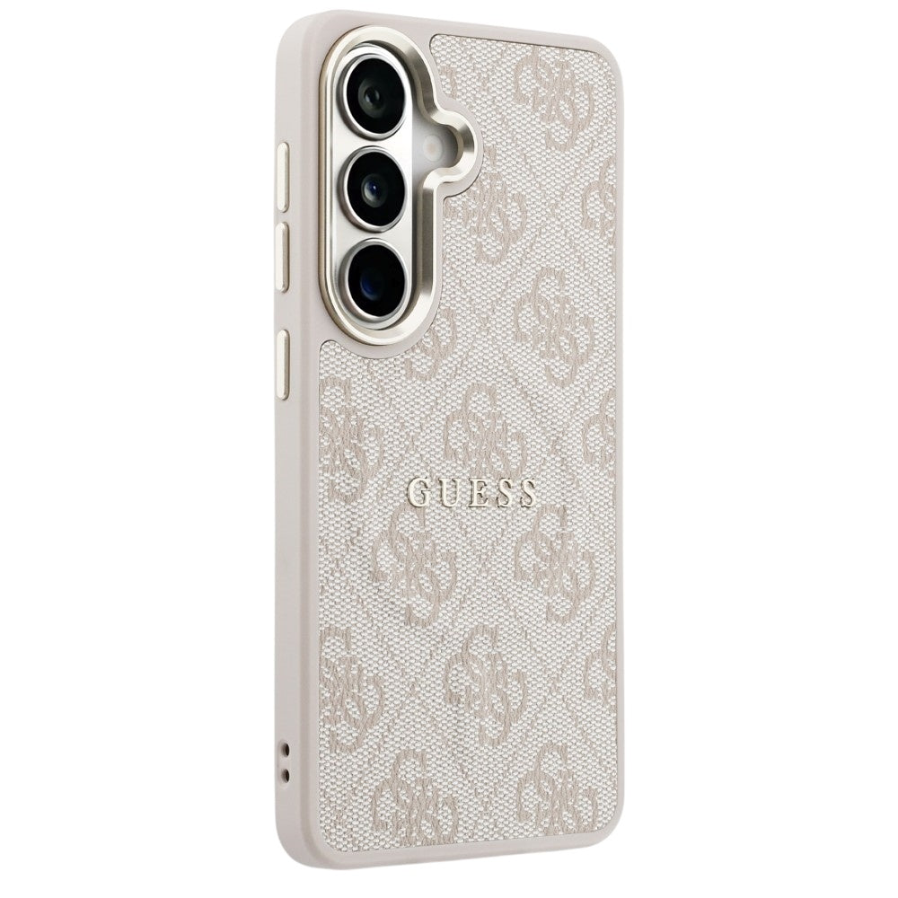 Θήκη MagSafe για Samsung Galaxy S26 S942, Guess, 4G Embossed Ring, Ροζ