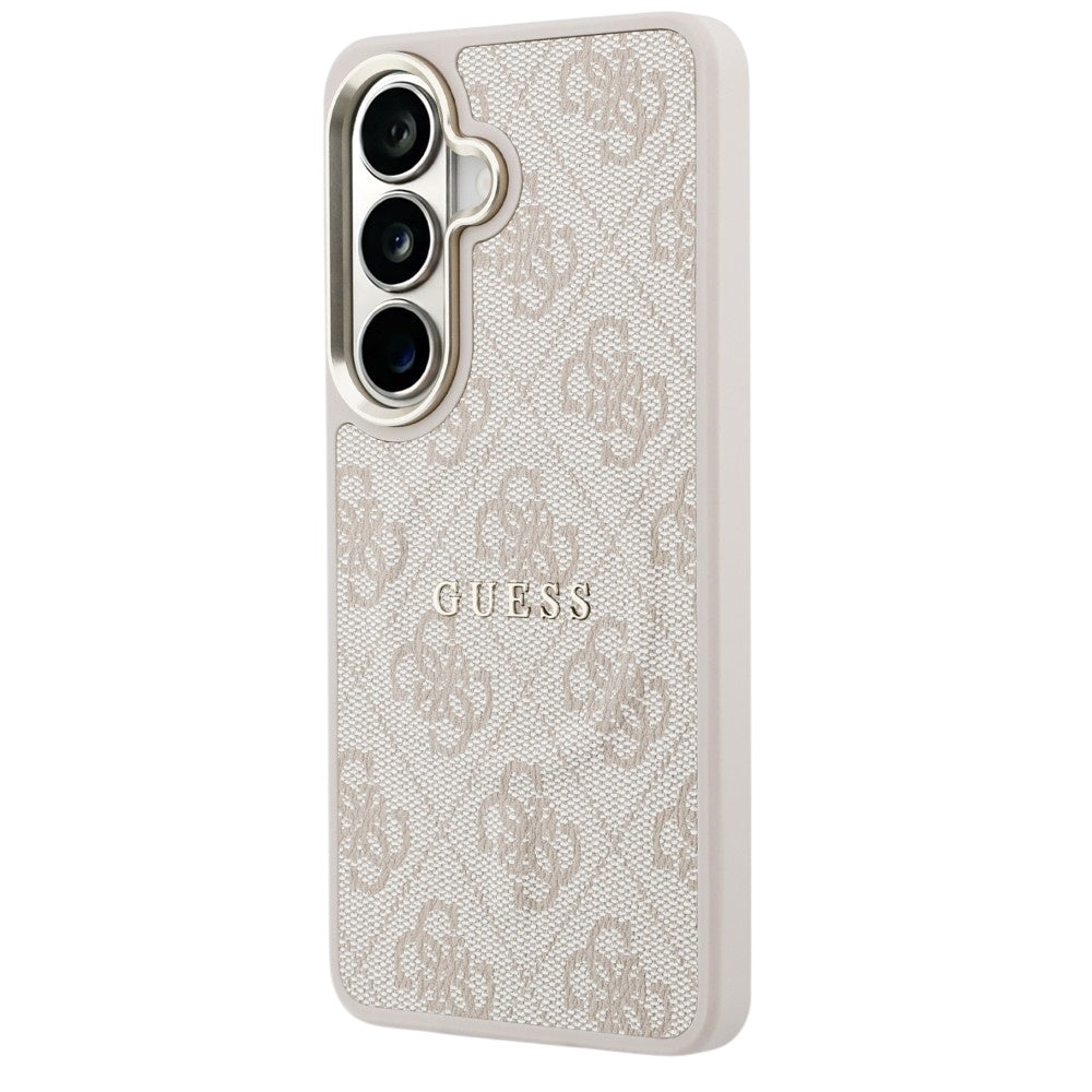 Θήκη MagSafe για Samsung Galaxy S26 S942, Guess, 4G Embossed Ring, Ροζ