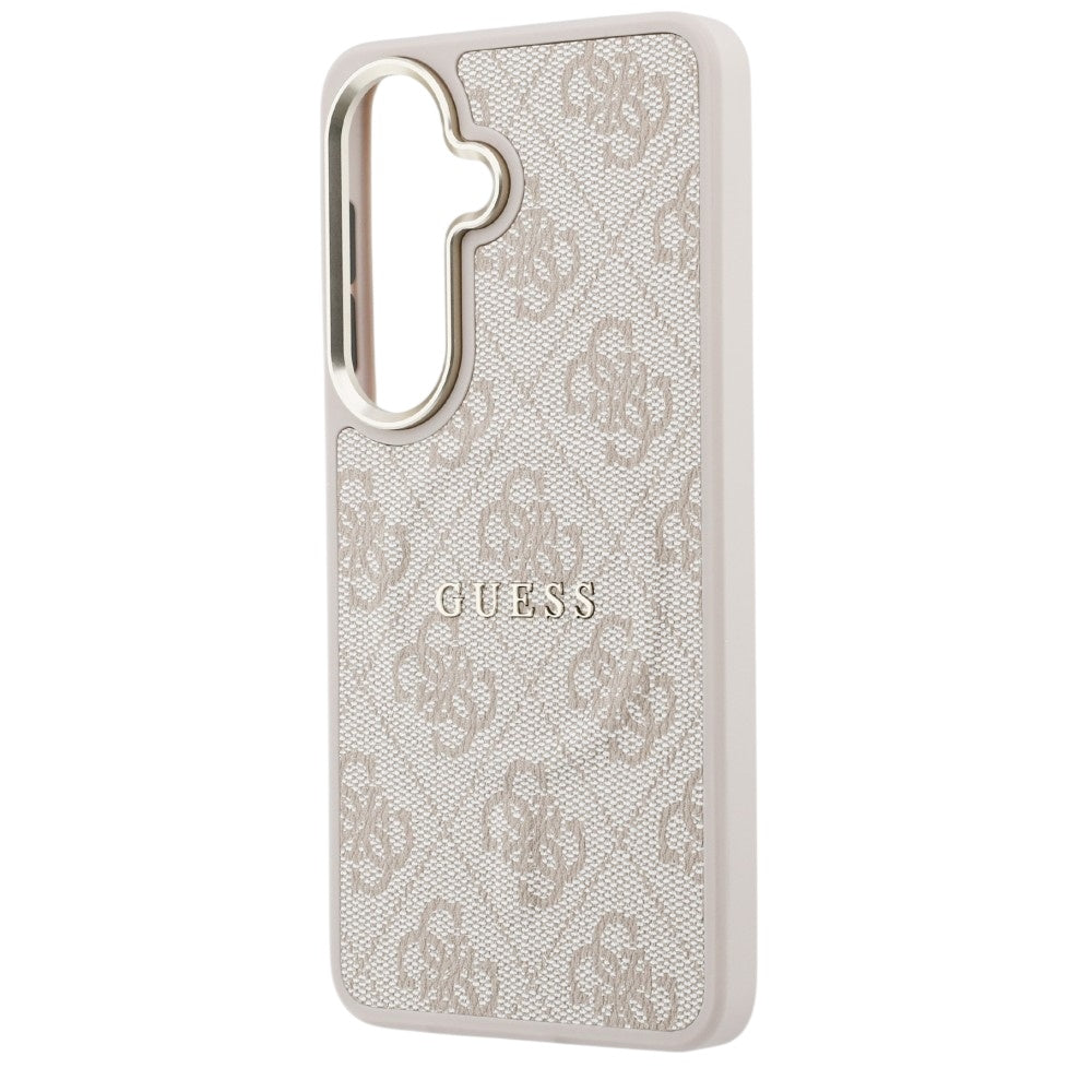 Θήκη MagSafe για Samsung Galaxy S26 S942, Guess, 4G Embossed Ring, Ροζ