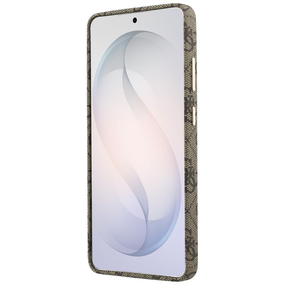 Θήκη MagSafe για Samsung Galaxy S26 S942, Guess, 4G Script Logo, Καφέ
