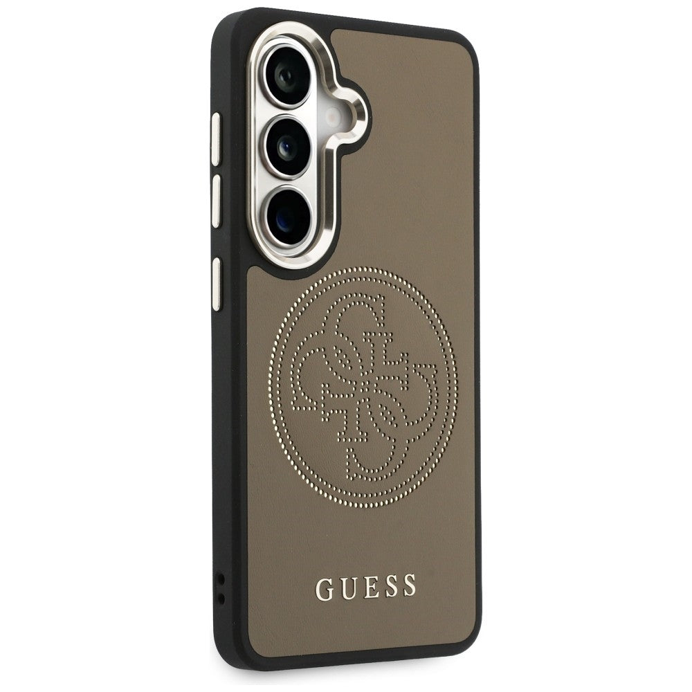 Θήκη MagSafe για Samsung Galaxy S26 S942, Guess, Perforated Logo, Καφέ