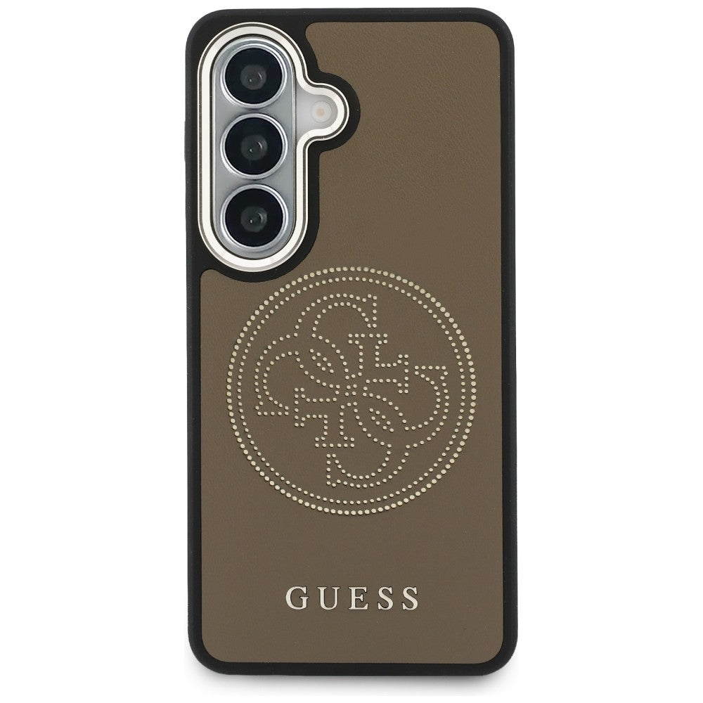 Θήκη MagSafe για Samsung Galaxy S26 S942, Guess, Perforated Logo, Καφέ