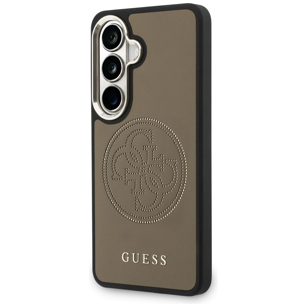 Θήκη MagSafe για Samsung Galaxy S26 S942, Guess, Perforated Logo, Καφέ