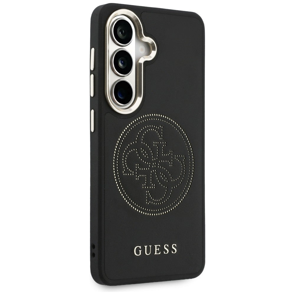 Θήκη MagSafe για Samsung Galaxy S26 S942, Guess, Perforated Logo, Μαύρη