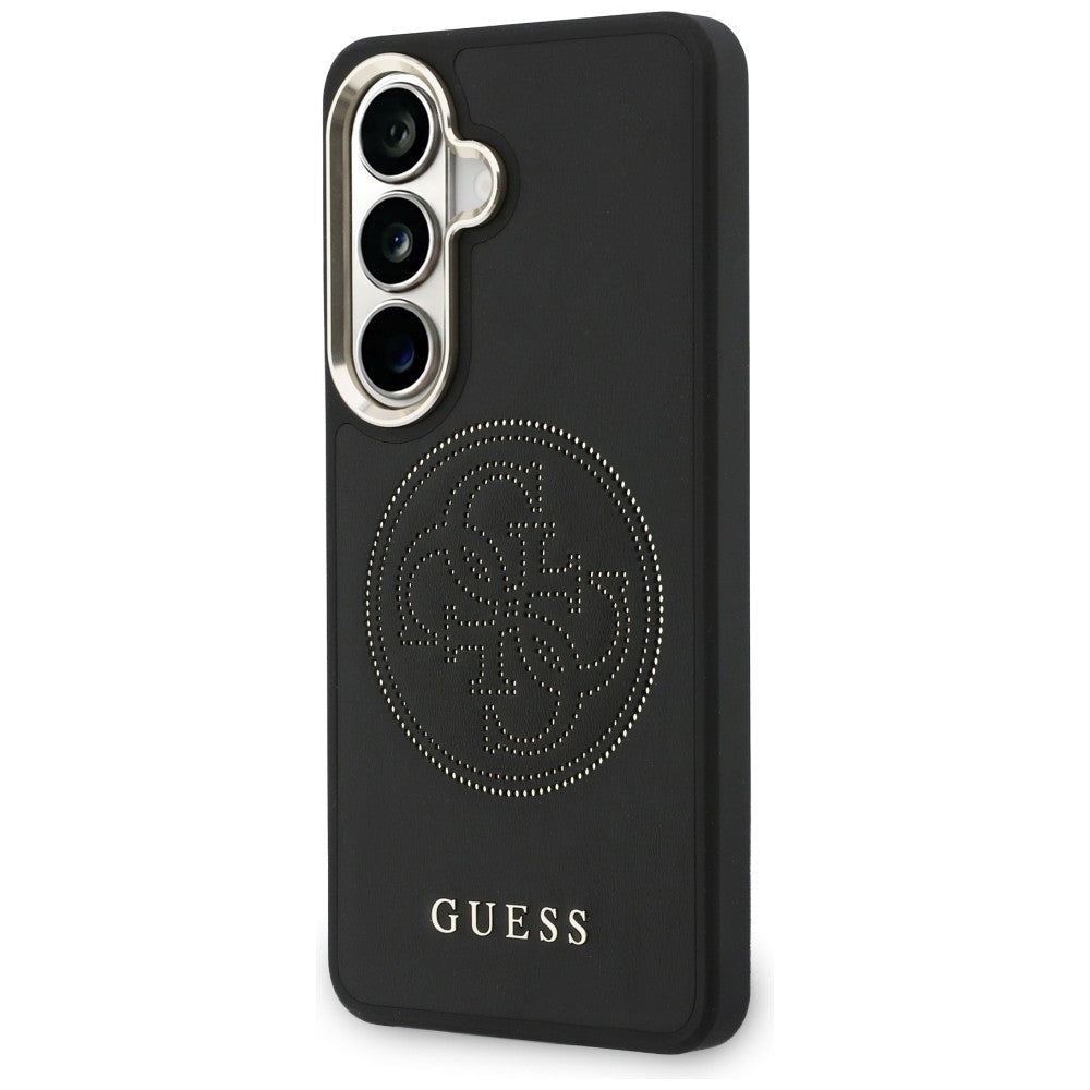Θήκη MagSafe για Samsung Galaxy S26 S942, Guess, Perforated Logo, Μαύρη