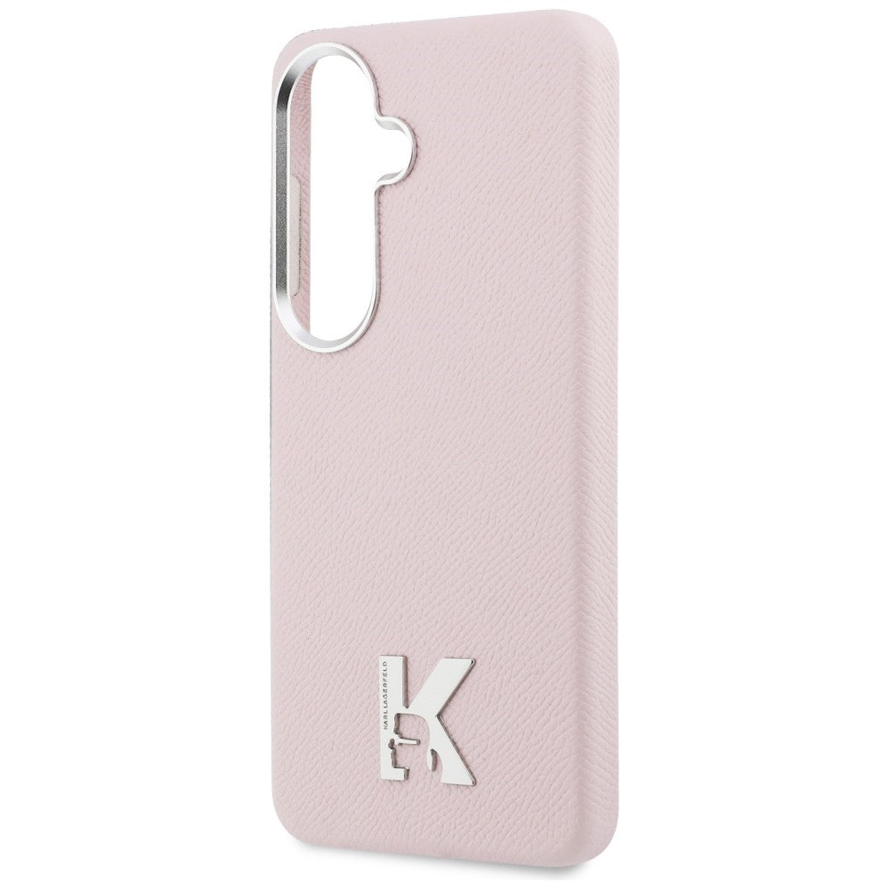 Θήκη MagSafe για Samsung Galaxy S26 S942, Karl Lagerfeld, Karl Head Logo, Ροζ