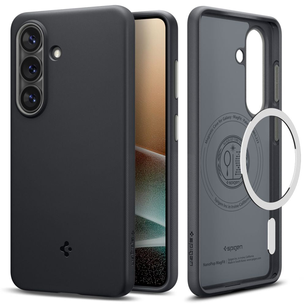 Θήκη MagSafe για Samsung Galaxy S26 S942, Spigen, Caseology Nano Pop, Μαύρη ACS11066