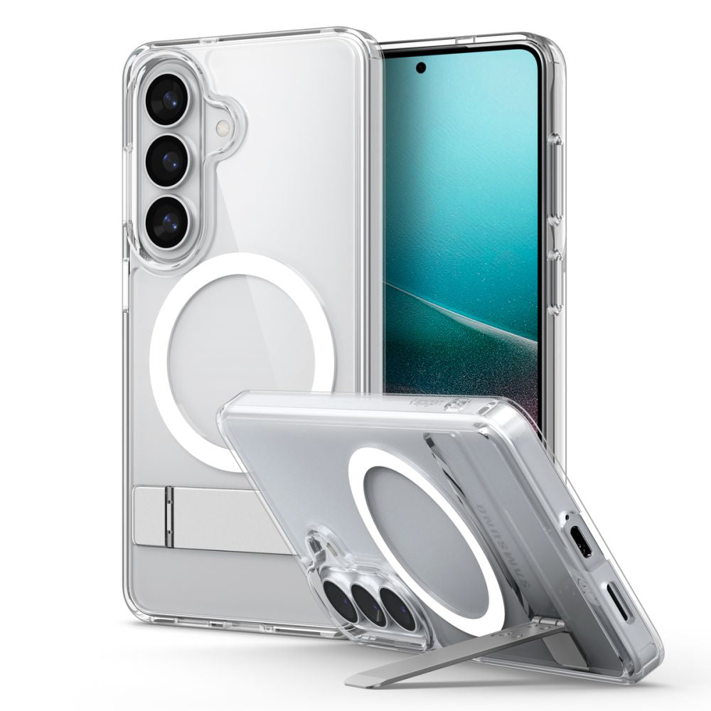 Θήκη MagSafe για Samsung Galaxy S26 S942, Spigen, Ultra Hybrid S, Διάφανη Λευκή ACS11061