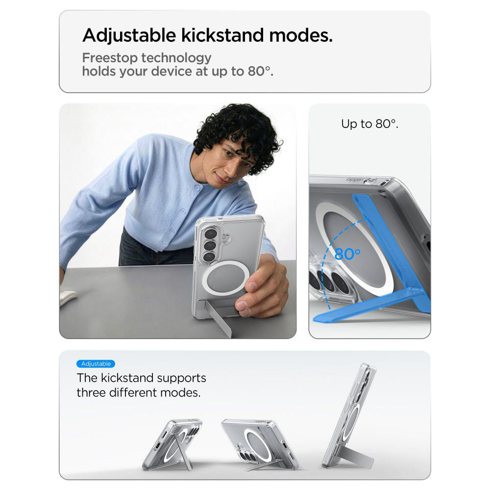Θήκη MagSafe για Samsung Galaxy S26 S942, Spigen, Ultra Hybrid S, Διάφανη Λευκή ACS11061
