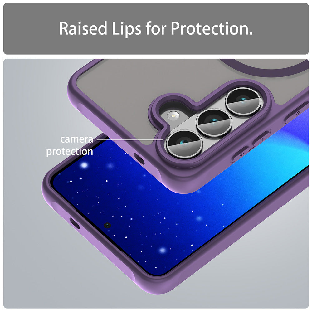 Θήκη MagSafe για Samsung Galaxy S26 S942, Techsuit, HaloFrost II, Μωβ
