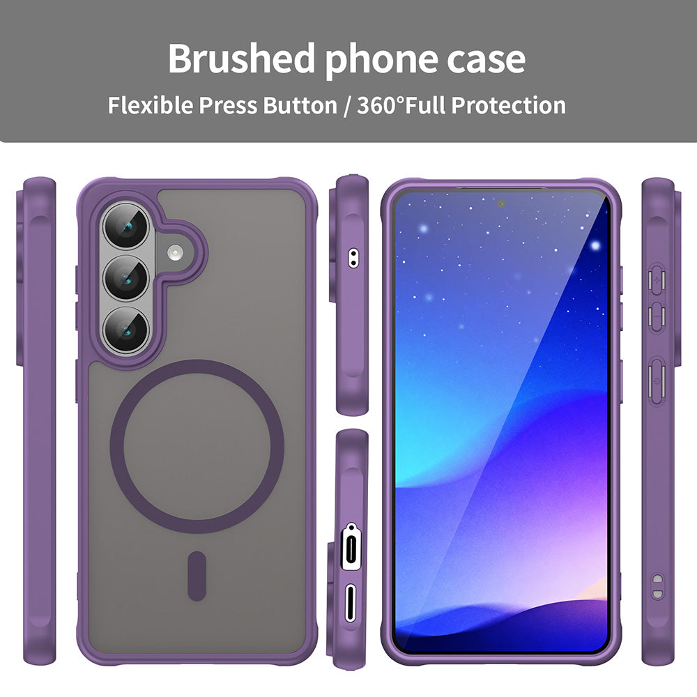 Θήκη MagSafe για Samsung Galaxy S26 S942, Techsuit, HaloFrost II, Μωβ