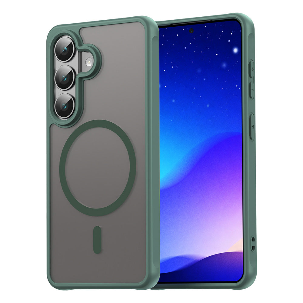 Θήκη MagSafe για Samsung Galaxy S26 S942, Techsuit, HaloFrost II, Πράσινο