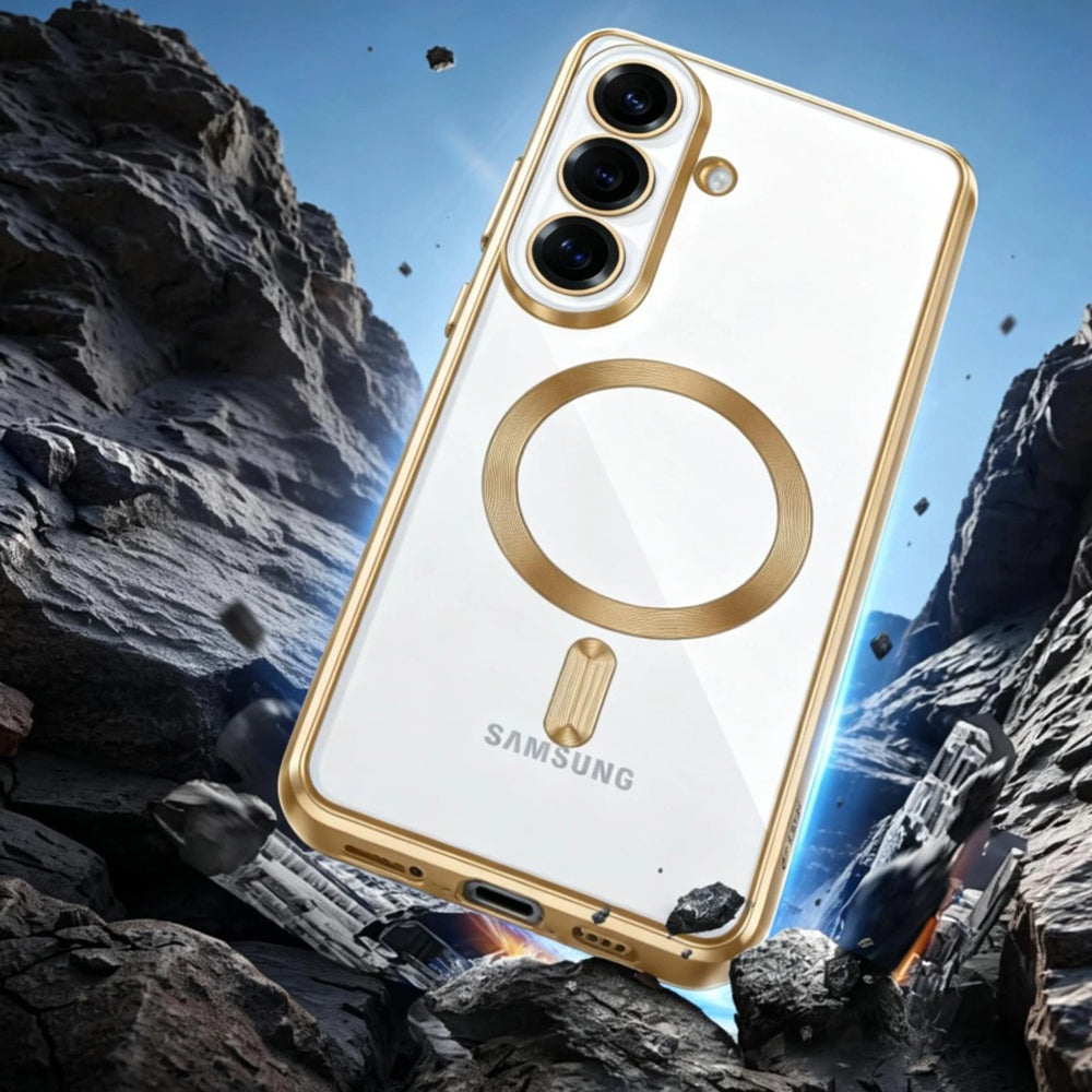 Θήκη MagSafe για Samsung Galaxy S26 S942, Techsuit, Luxury Crystal, Σκούρο Μπλε