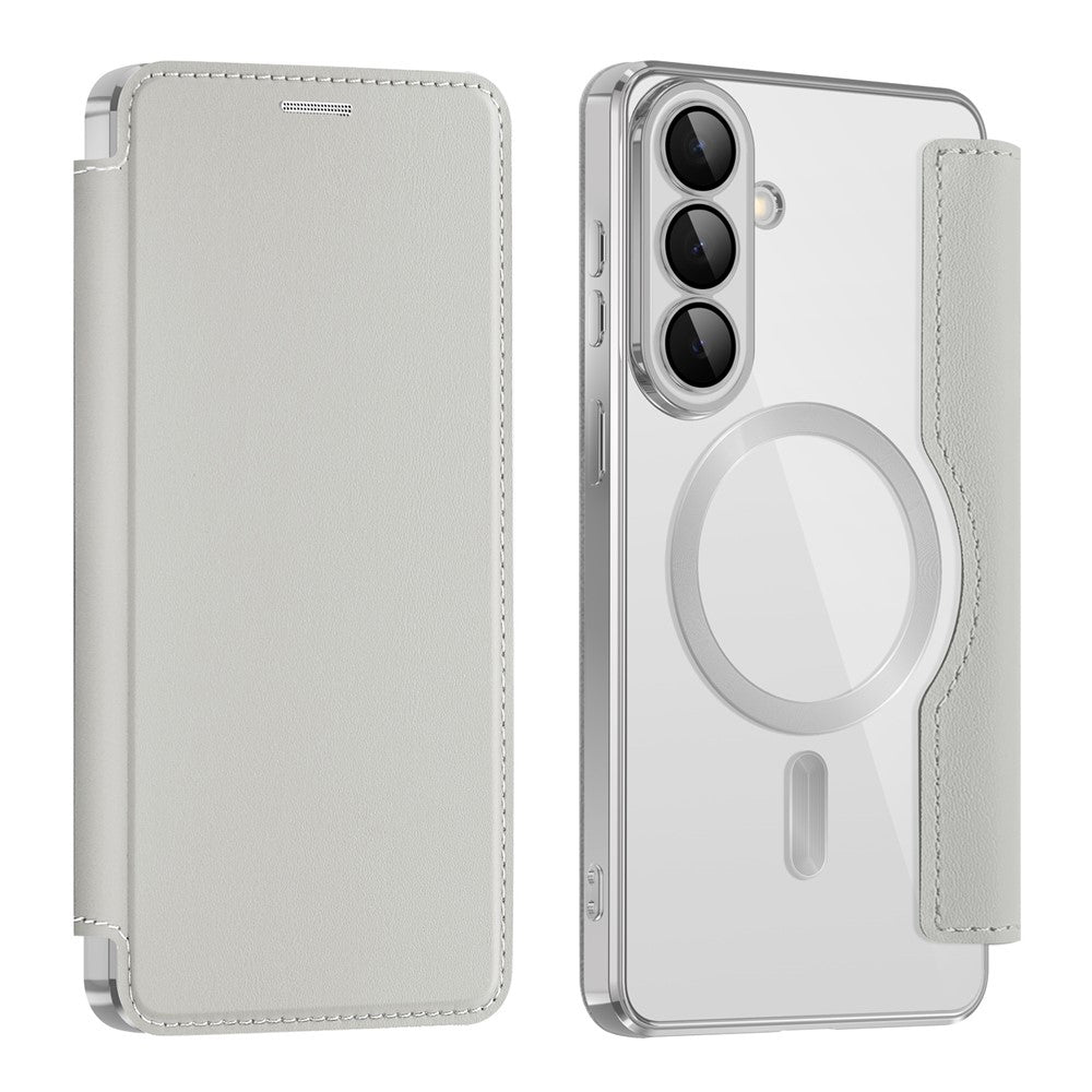 Θήκη MagSafe για Samsung Galaxy S26, Techsuit, SmartMag Book, Γκρι