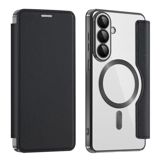 Θήκη MagSafe για Samsung Galaxy S26, Techsuit, SmartMag Book, Μαύρη