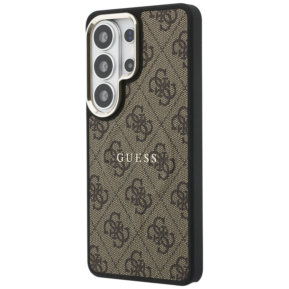 Θήκη MagSafe για Samsung Galaxy S26 Ultra S948, Guess, 4G Embossed Ring, Καφέ