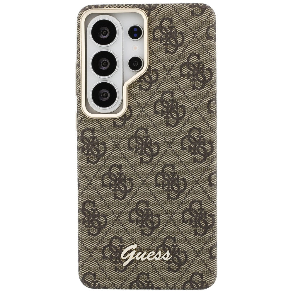Θήκη MagSafe για Samsung Galaxy S26 Ultra S948, Guess, 4G Script Logo, Καφέ
