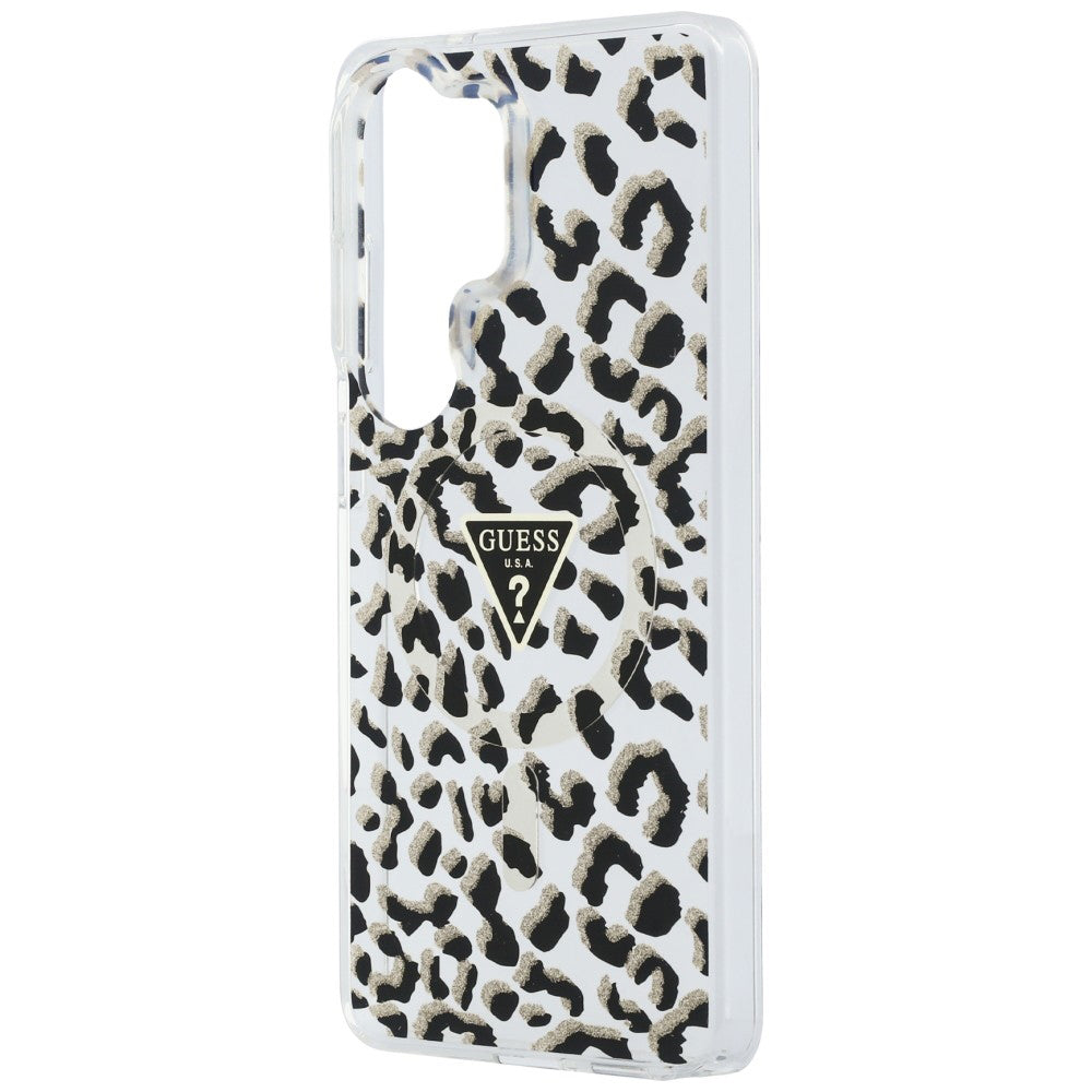 Θήκη MagSafe για Samsung Galaxy S26 Ultra S948, Guess, IML Leopard Pattern, Μαύρη