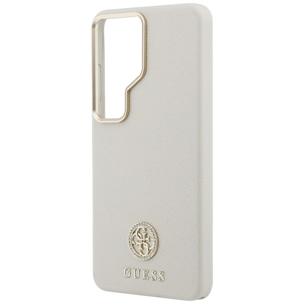 Θήκη MagSafe για Samsung Galaxy S26 Ultra S948, Guess, Rhinestone Round Logo, Μπεζ