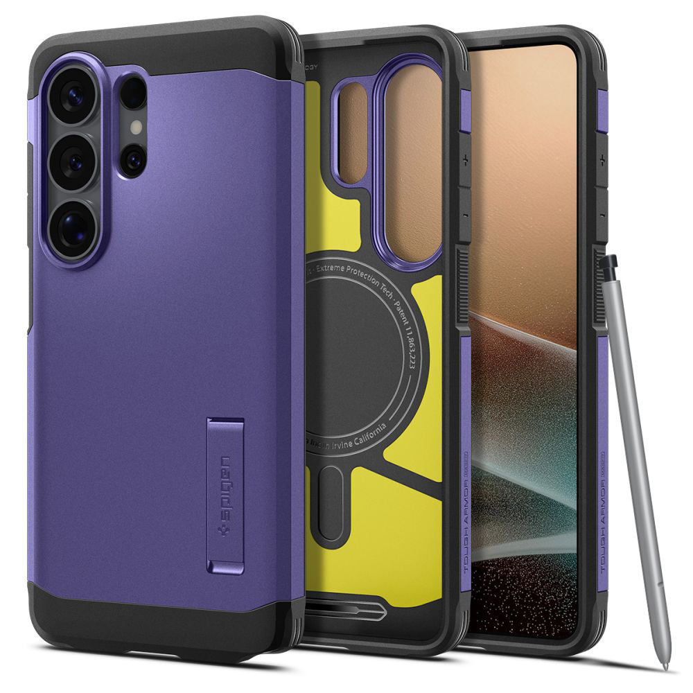 Θήκη MagSafe για Samsung Galaxy S26 Ultra S948, Spigen, Tough Armor, Μωβ ACS11209