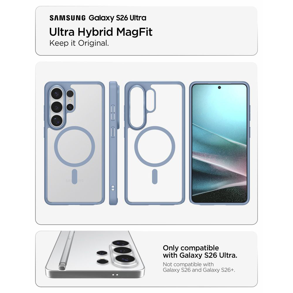 Θήκη MagSafe για Samsung Galaxy S26 Ultra S948, Spigen, Ultra Hybrid, Μπλε ACS11207