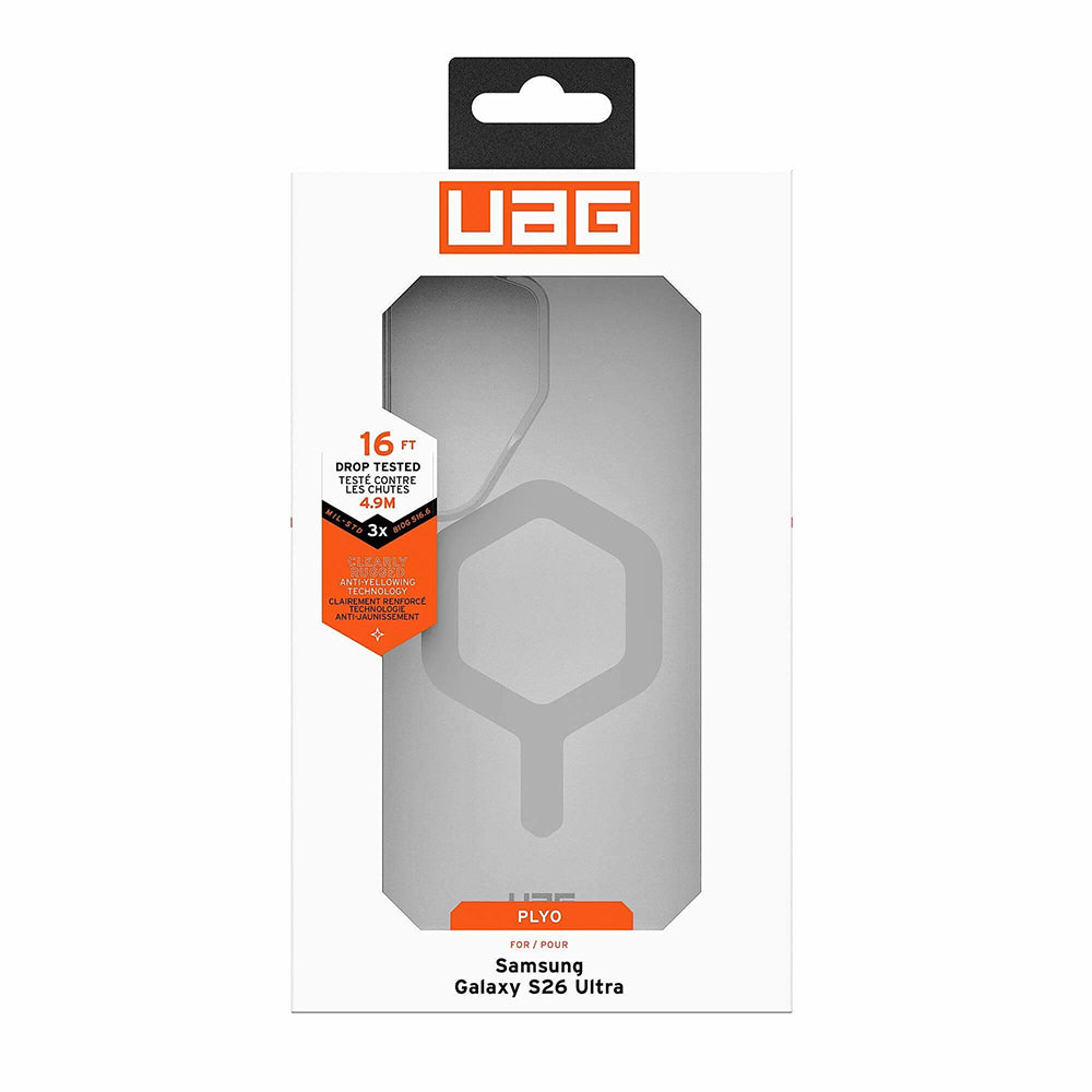 MagSafe Case for Samsung Galaxy S26 Ultra S948, Urban Armor Gear, Plyo, Transparent