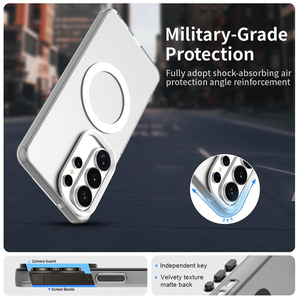 Θήκη MagSafe για Samsung Galaxy S26 Ultra, Techsuit, CandyCase, Λευκή