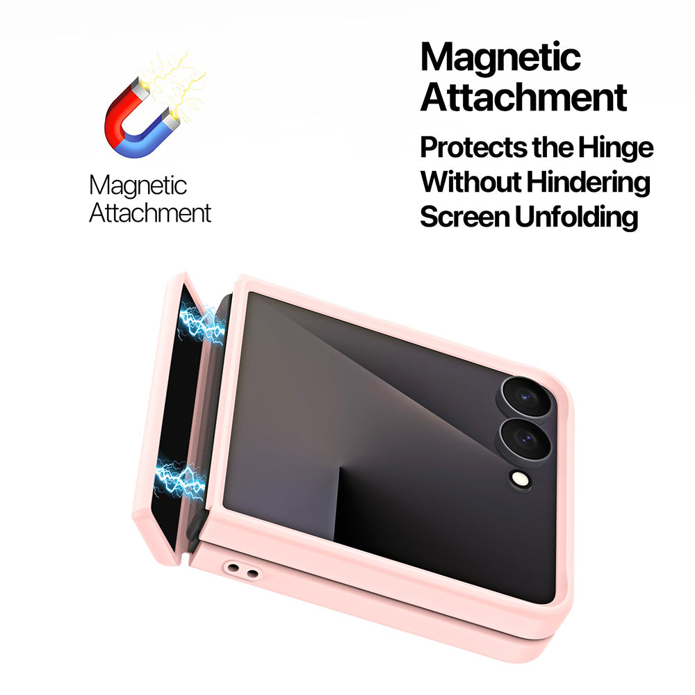 Θήκη MagSafe για Samsung Galaxy Z Flip8 F776, DUX DUCIS, Yind, Ανοιχτό Ροζ