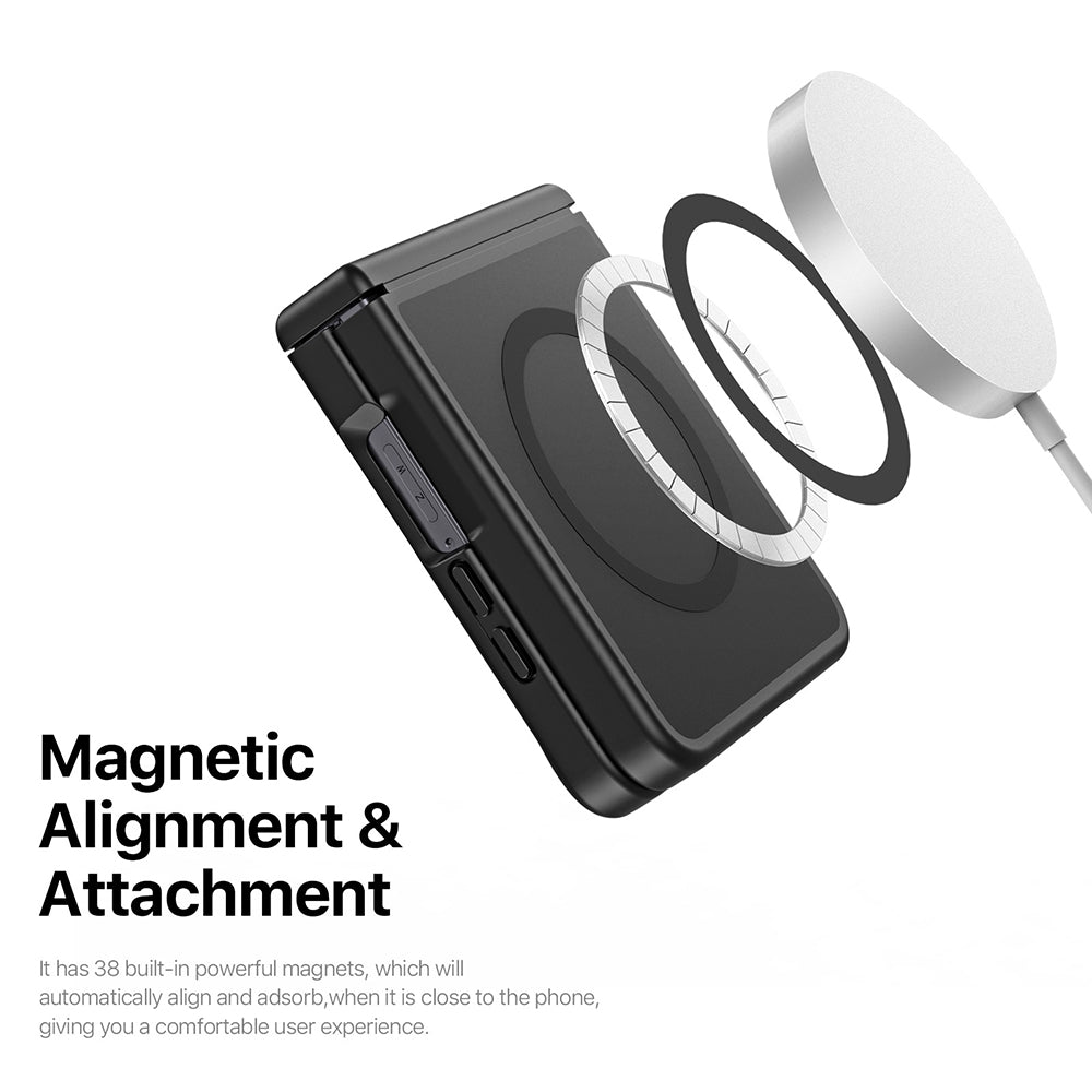 Θήκη MagSafe για Samsung Galaxy Z Flip8 F776, DUX DUCIS, Yind, Ανοιχτό Ροζ