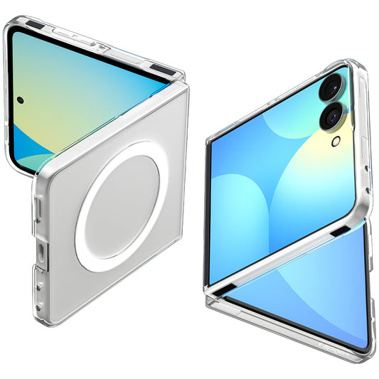 Θήκη MagSafe για Samsung Galaxy Z Flip8 F776, Spigen, Air Skin, Διαφανές Λευκό ACS11521