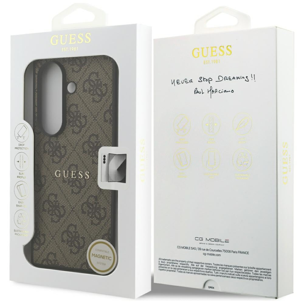 Θήκη MagSafe για Samsung Galaxy Z Fold7 F966, Guess, 4G Classic, Καφέ
