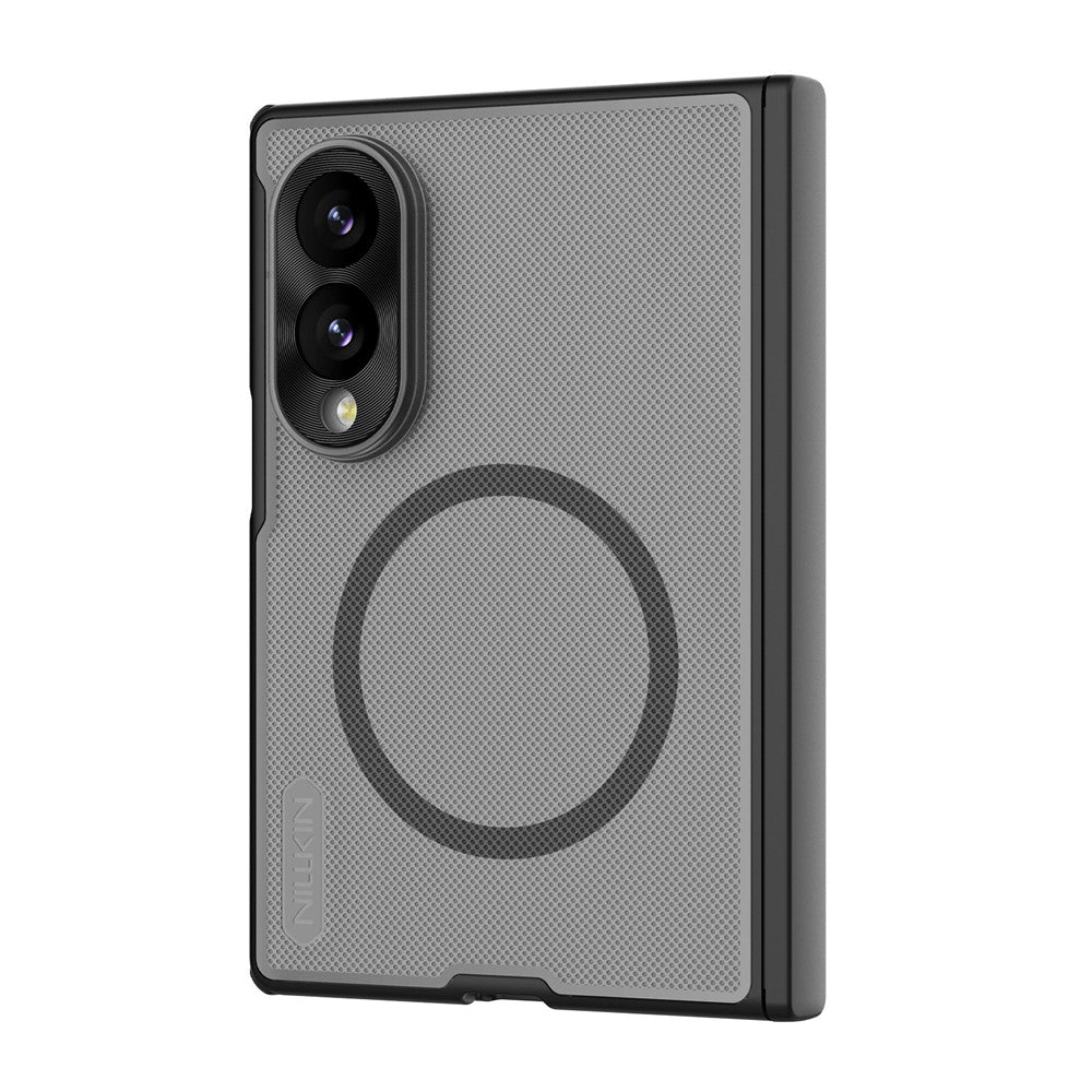 Θήκη MagSafe για Samsung Galaxy Z Fold8 F971, Nillkin, Super Frosted Shield, Μαύρη Διαφανής