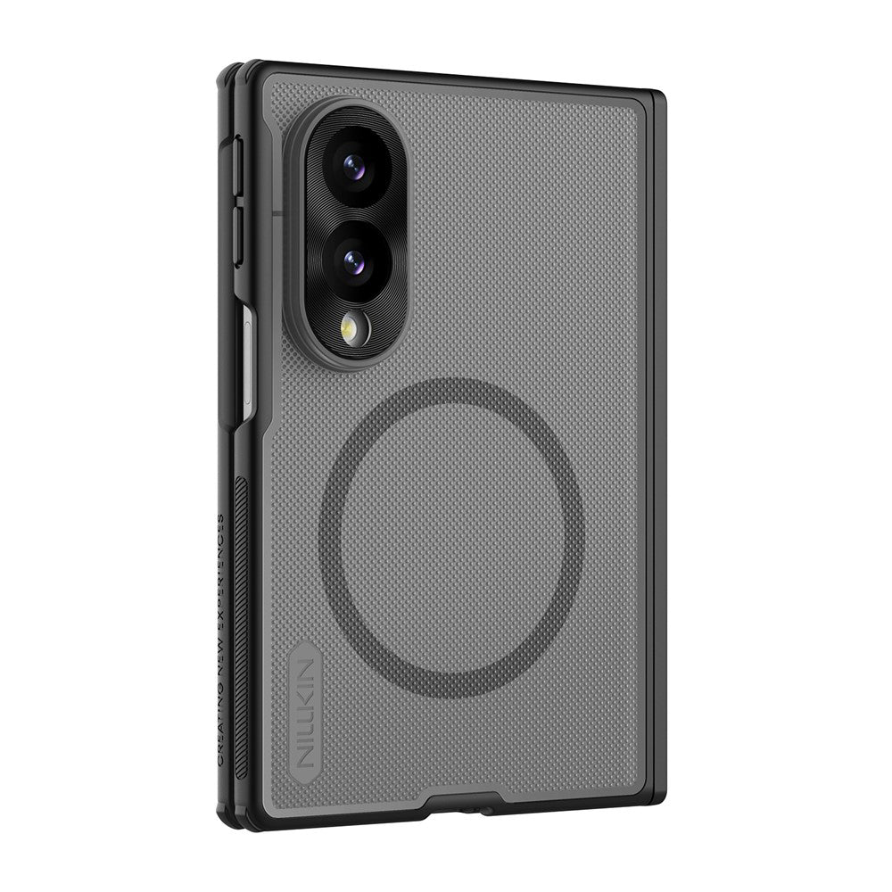 Θήκη MagSafe για Samsung Galaxy Z Fold8 F971, Nillkin, Super Frosted Shield, Μαύρη Διαφανής