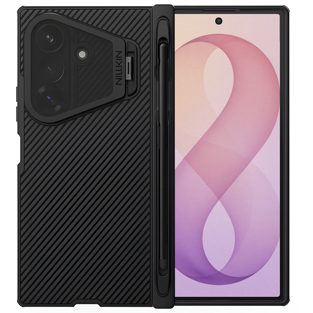 Θήκη MagSafe για Samsung Galaxy Z Fold8 Ultra F976, Nillkin, CamShield Pro με Διαφανές Μαύρο Κάλυμμα Φακού και Θήκη για S-Pen, Μαύρη