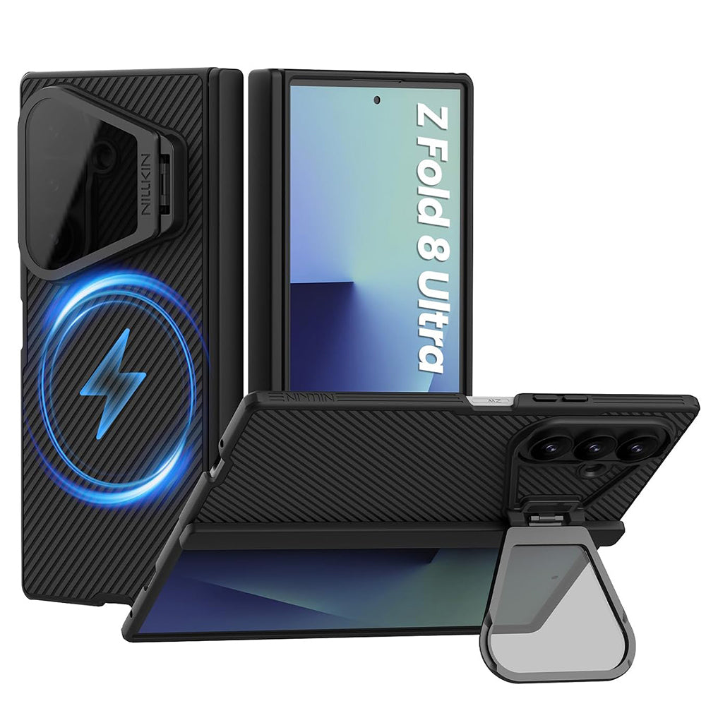 Θήκη MagSafe για Samsung Galaxy Z Fold8 Ultra F976, Nillkin, CamShield Pro με Διαφανές Μαύρο Κάλυμμα Φακού και Θήκη για S-Pen, Μαύρη