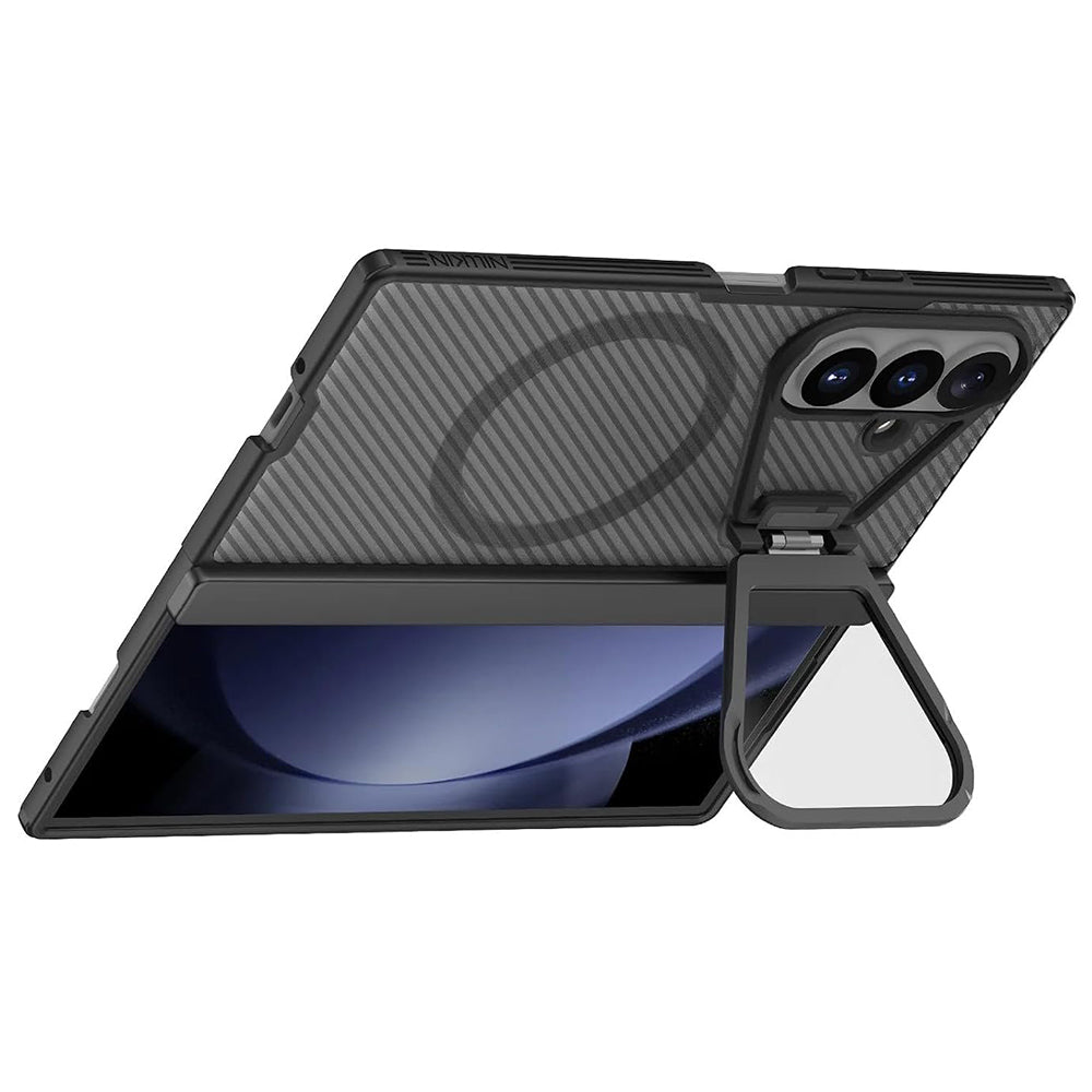 Θήκη MagSafe για Samsung Galaxy Z Fold8 Ultra F976, Nillkin, CamShield Pro με Διαφανές Κάλυμμα Φακού, Μαύρη Διαφανής